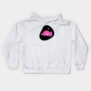 Hollywood Pink Distressed Rat (Loves You) By Abby Anime(c) Kids Hoodie